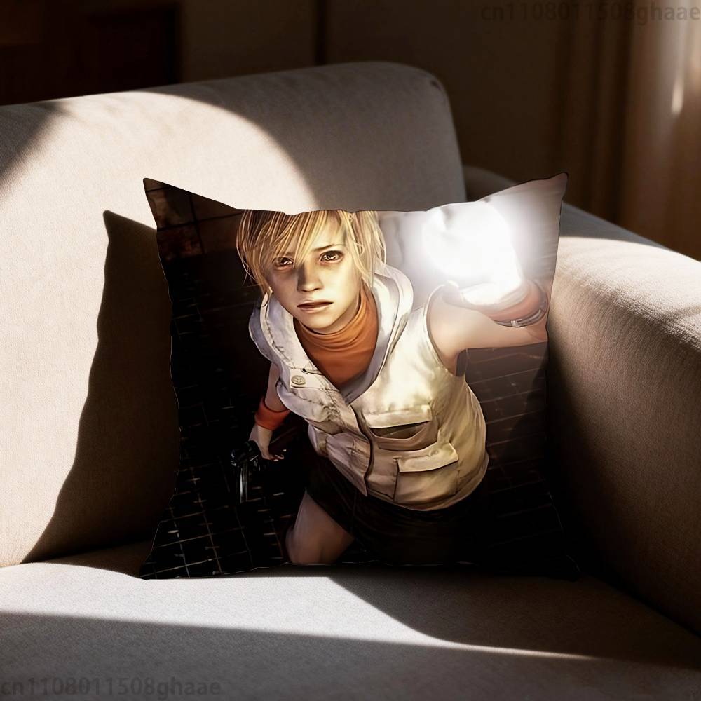 Game SSilent Hill Pillow Case Pillow Case Living Room Sofa Cushion Cover Suitable For Home Bedroom Room Decoration