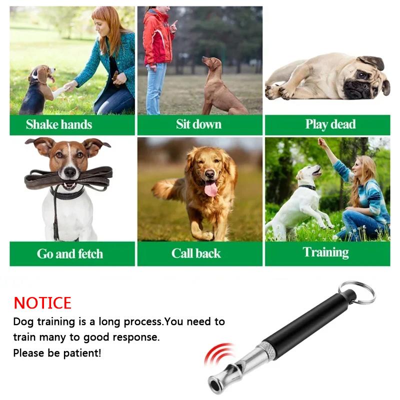 Pet Dog Whistle Puppy Training Obedience Ultrasonic Supersonic Sound Repeller Pitch Stop Barking Quiet Whistles for Dogs & Cats