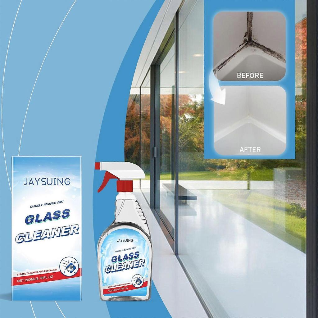 Jaysuing Glass Cleaner Household Stain Remover For Shower Room And Bathtub Glass