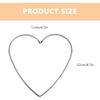 BESPORTBLE Dream Catcher Hoop: Heart Shaped Hoop Metal Rings Hoops Heart Shape Macrame Rings Hoops for DIY Craft Dream Catcher 12cm 10Pcs