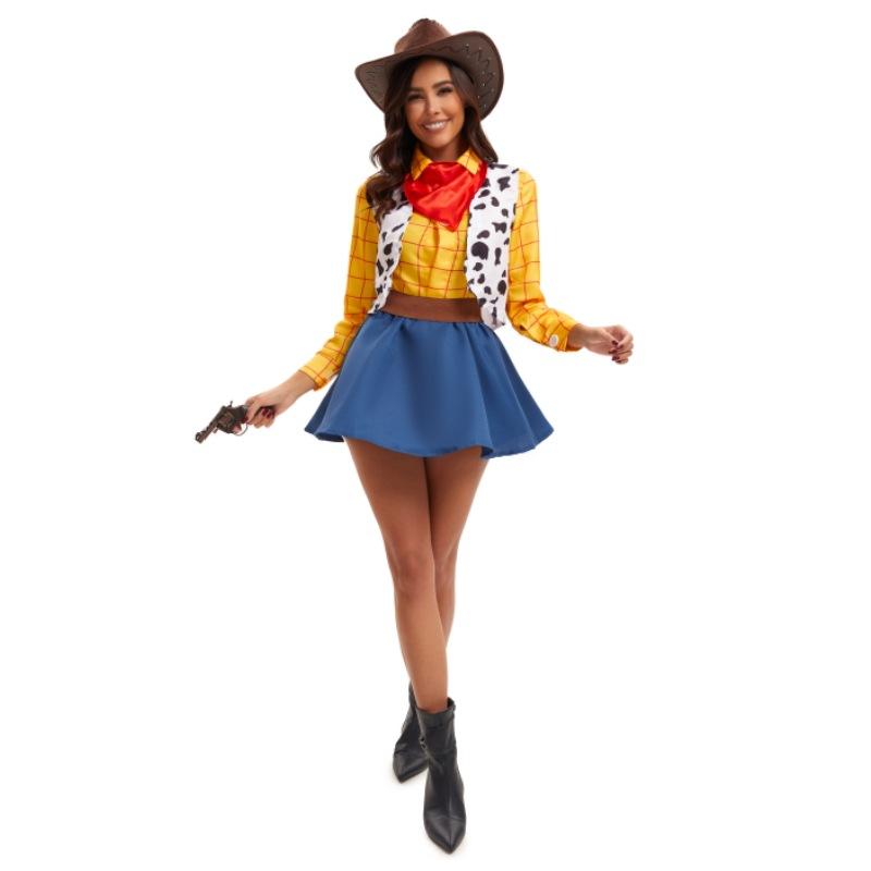 Halloween Costume for Couples Woody Cowboy Cosplay Costume for Parents