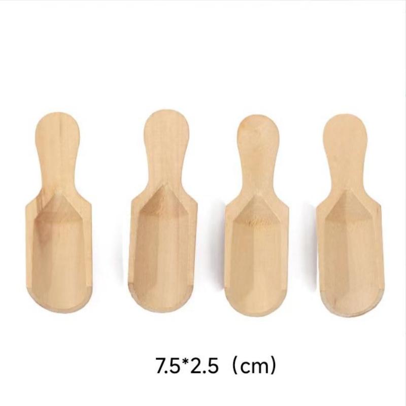 1/5PCS Small Wooden Spoon Creative Dessert Salt Spoon Children Milk Powder Measuring Spoon Wooden Cucchiaio Kitchen Accessories