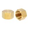 Brass Compression Cap Fitting Stop Valve Cap 1/2" Hex Thread Pipe Fitting Flare