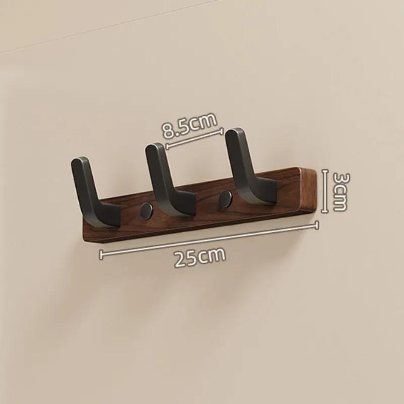 Solid Wood Wall Clothes Hanger Entrance Living Room Bedroom Cloakroom Wall Clothes Hanger Clothing Storage Organizer Home Decor
