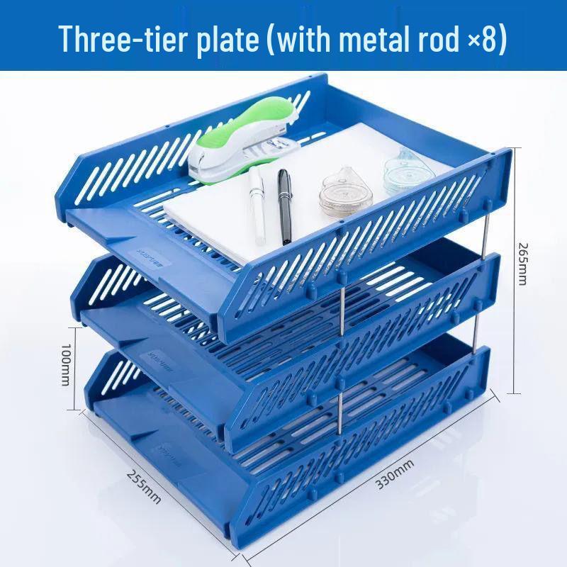 Student Desk Organizer: File Rack, Storage Tray & Book Stand