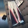 American Striped Contrasting Color Sports Scimitar Sweatpants Men's Autumn and Winter New Loose Design Trendy Brand Wide-leg Casual Trousers