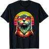 Colorful Pop Art Sunglasses Otter Sea Otters T-Shirt