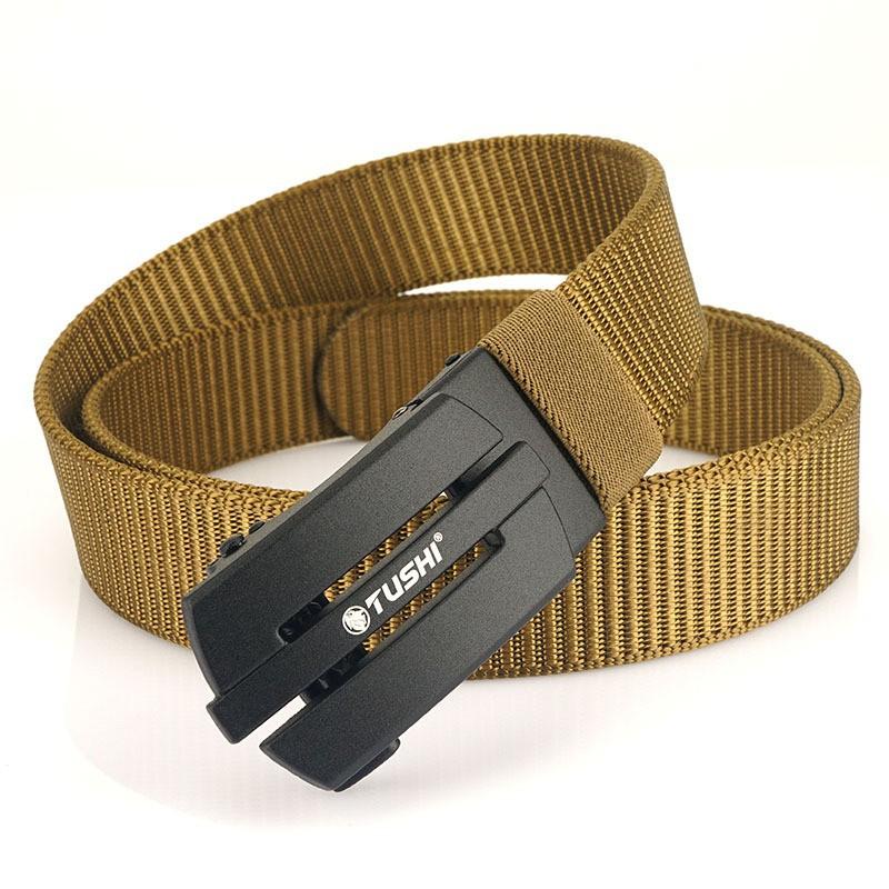Live Streaming ECommerce Nylon Automatic Buckle Belt Outdoor Work Pants Military Training Men