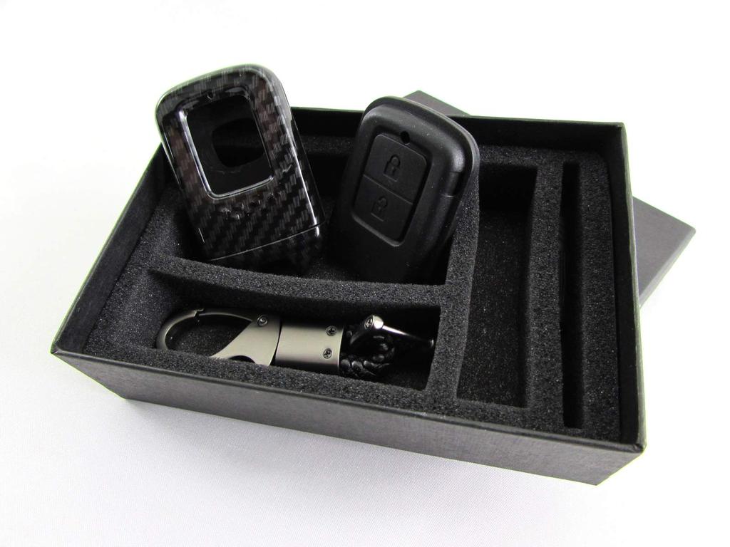 BRIGHTZ Fit GK Carbon Fiber Smart Key Black Fits Honda Smart Keys Case, [KEY-CASE-027], (GK3, GK4, GK5, GK6, GK, K3, K4, K5, K6, 3, 4, 5, 6) (Product