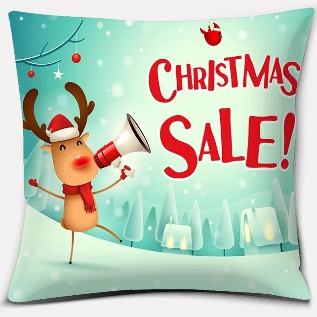 

Наволочки с рождественской тематикой Аксессуары для автомобиля Офис Санта-Клаус Гостиная Диван Домашние наволочки 40x40cm