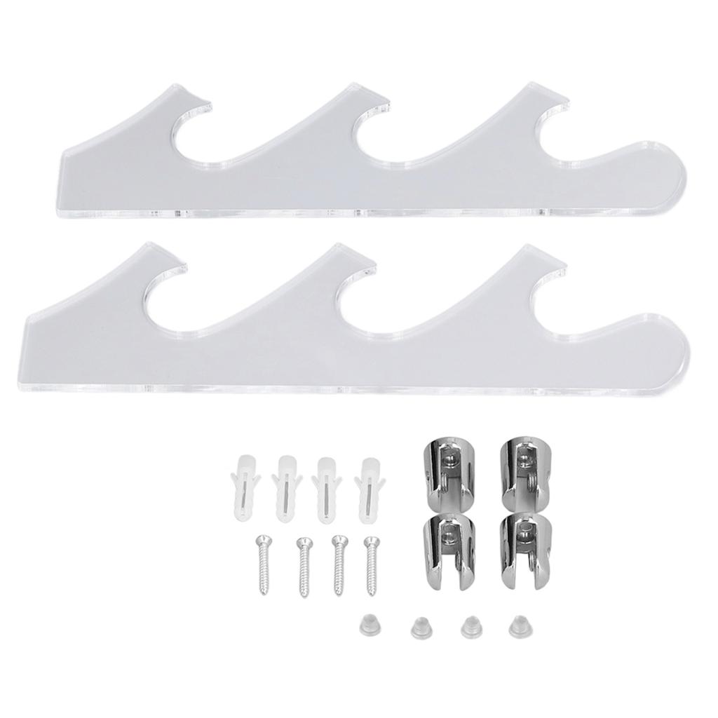 1 Pair Sword Holder Stand Sword Display Rack Wall Mounted Samurai Sword Hanger for HomeBlack