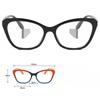 Gradient Color Fashion Tr90 Anti Blue Light Blocking Cat Eye Glasses Frame Women Luxury Designer Eyeglasses Ladies Optical Frame