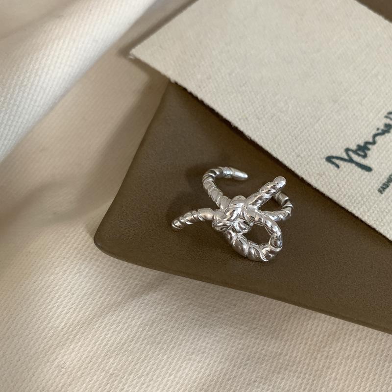 

Bowknot Korean Contemporary Ring For Women Adjustable Copper Fashion Statement Jewelry