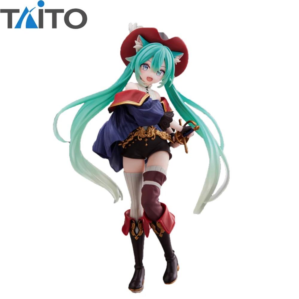 Hatsune Miku Desktop Cute Action Figure Tale Wonderland Miku Puss In Boots Anime Figurine Kawaii Girl Model Toy Adorable Decor