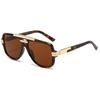 Retro Square Frame Sunglasses: Trendy European & American Men's Metal Design