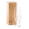 Wired Beans Le Series Beer Glass, 470ml, In a Japanese Cedar Box (Le Tre, Transparent, Clear)