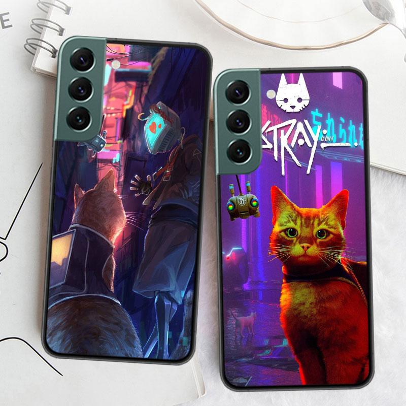 Spiel S-Stray Cat Handyhülle Für Samsung Galaxy S22 S25 Ultra S21 S10 Plus S26 Edge S20 S23 S24 FE Hülle Silikon Weich TPU Cl