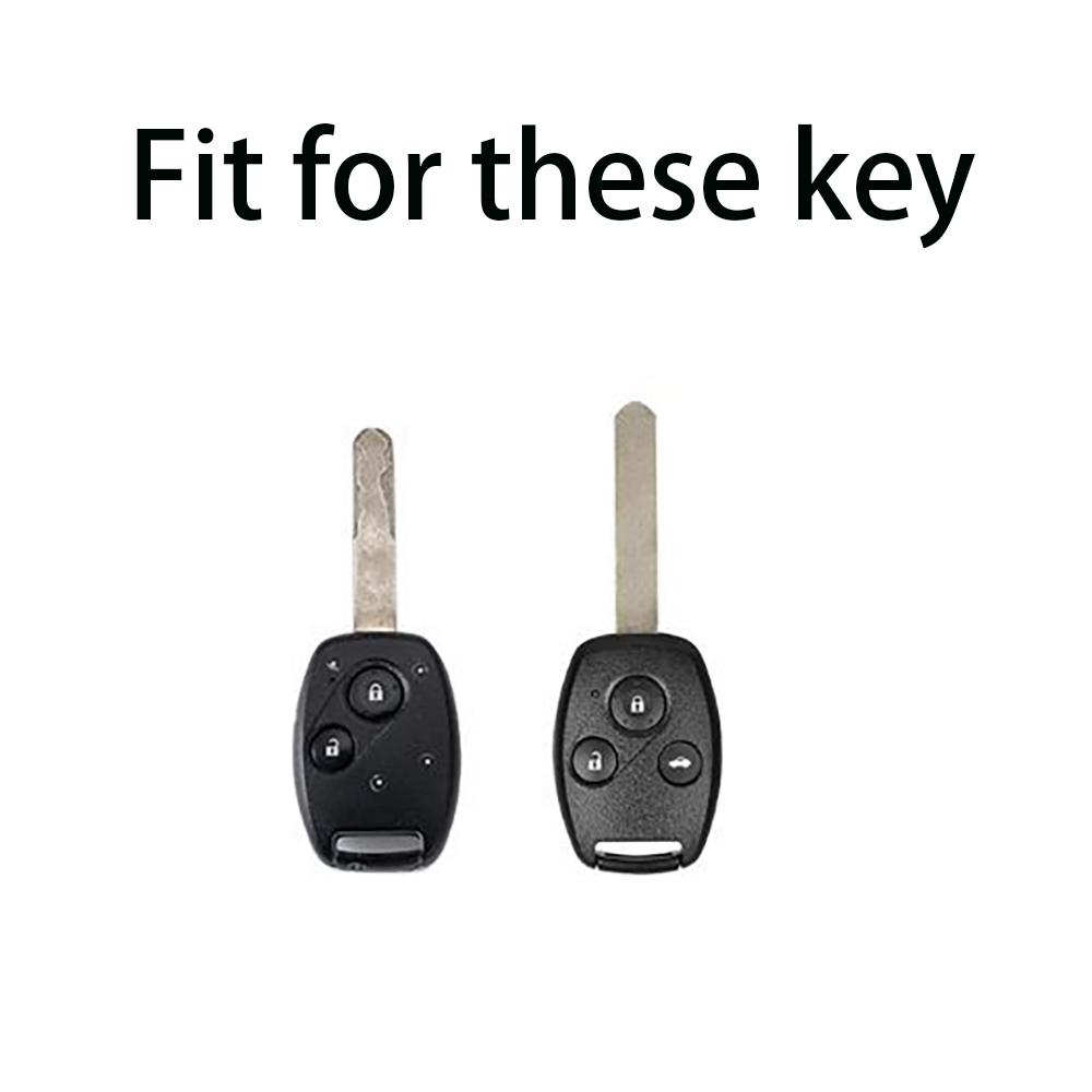 Carbon Fiber Car Key Fob Case Cover For Honda Accord Civic Cr-V Fit Ridgeline