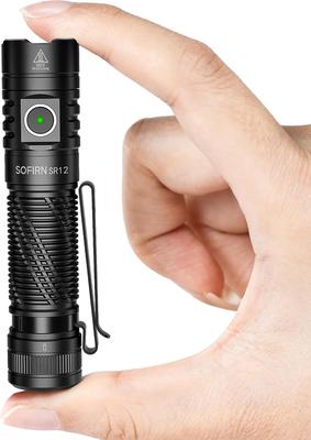 Sofirn SR12 Uzun Menzilli IP68 Basit Afet Gücü ve Tahliye için İdeal El Feneri, Kompakt, Güçlü, USB-C Şarj Edilebilir, 1300 Feet Projektör,