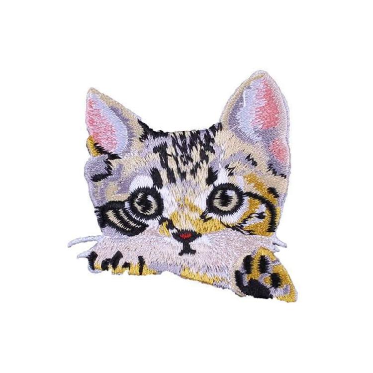 Trendy Cats Pattern Patches Personality Clothes Heat Transfer Appliques for Creative Craft Projects