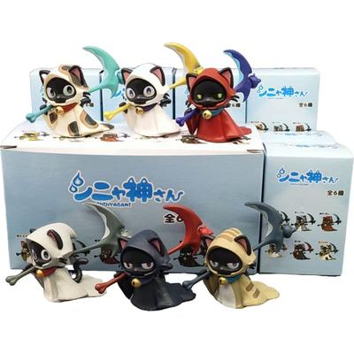 Met de zeis van de Dood Kat Blind Box Kat Figuur Speelgoed Blind Zakje Bureau Ornament Decoratie Fans Kinderen Kerstcadeau