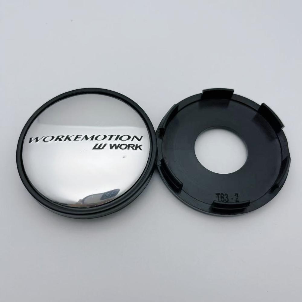 

4pcs 63MM /59MM I.D W Work Emotion Logo Badge Car Wheel Center Caps for HRE Wheels Hub Rim Hubcaps Cover Replace Car Accessories W Work Emotion Badge&4pcs T63-2 Caps