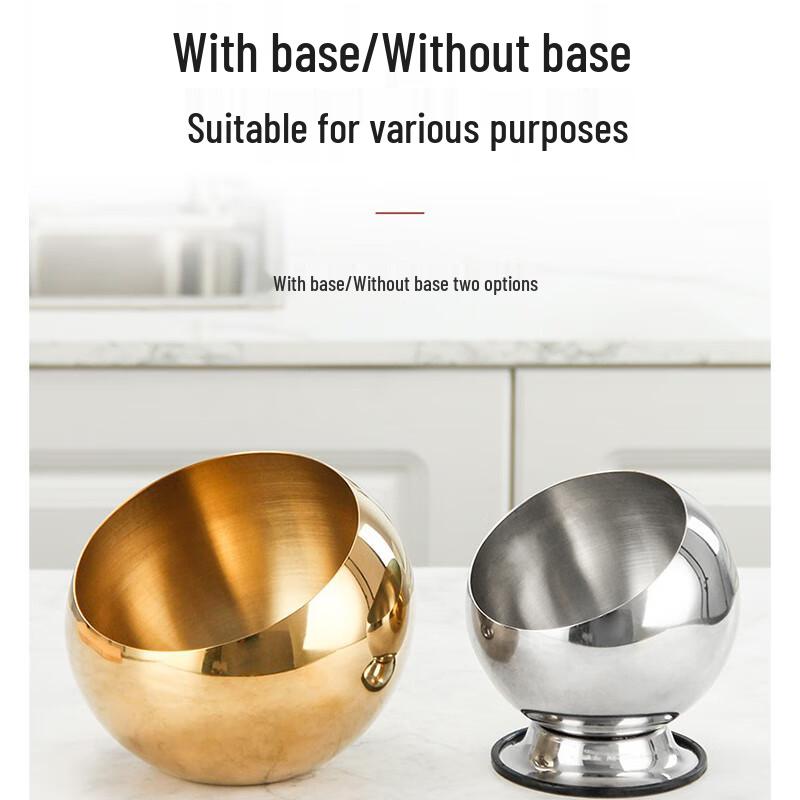 Feng Zhi Stainless Steel Slanted Serving Bowl