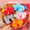 Fish Bubbles Blowing Plush Key Chain Animal Toy Pendant Cartoon Doll Kids Gift