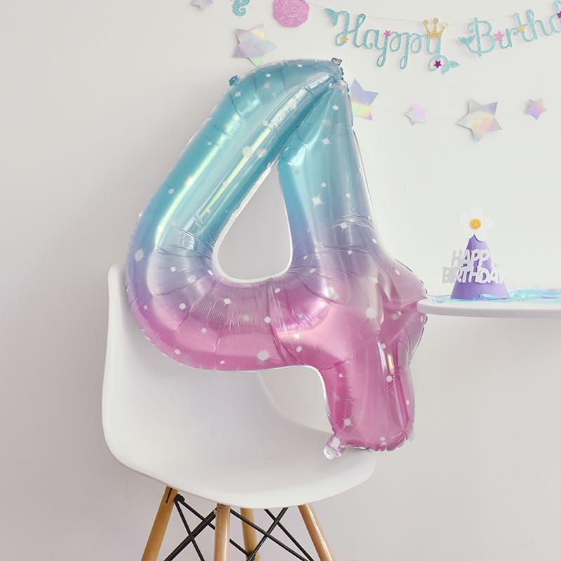 Korean-Style Macaron Color Bow Balloons for Baby Birthday Party Decor