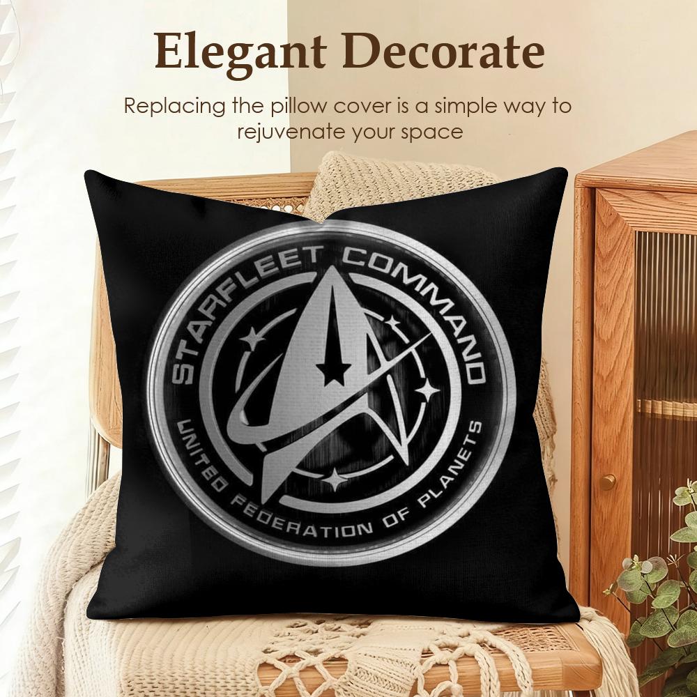 

Movie SStar TTrek Cushion Cover Natural Linen Organic Fabric DoubleSided Printing Sofa Home Decor Gift Pillow Case 30x30cm