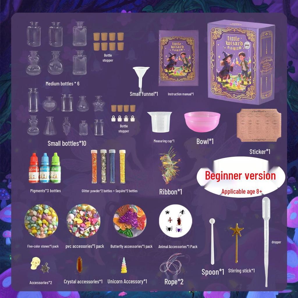 Children's DIY Magic Potion Set - Creative Educational Toy with Wishing Bottle