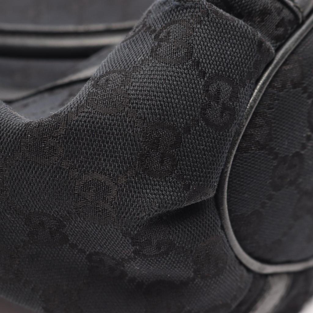 Used GUCCI Abbey GG canvas Tote Bag 211982 canvas leather Black Used Women