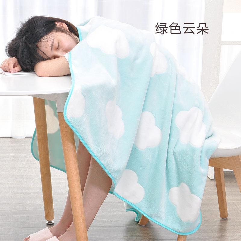 Blanket Flannel Travel Home New Ulzzang Simple Stylish Students Soft Breathable Office-nap Children's Small Blankets Thin Summer