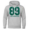Hip Hop Street 89 Los Angeles Printing Hoodies Man Oversized Cotton Clothes 2023 New Spring Streetwear Fleece Soft Couple Hoody