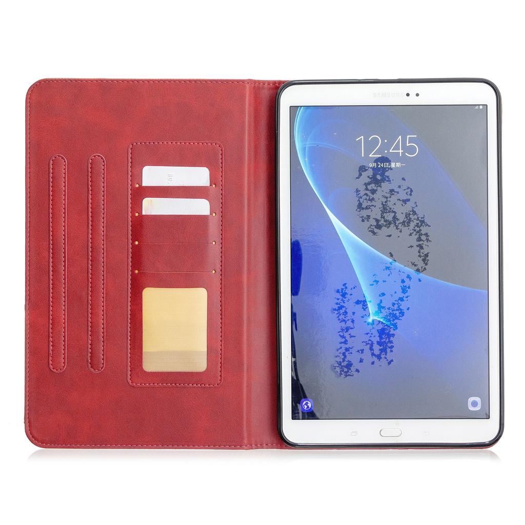 Étui pour Samsung Galaxy Tab A 10,1 pouces (Sortie 2016)(SM-T580/T585) Étui portefeuille en cuir PU de qualité supérieure avec plusieurs angles de vue et poche pour cartes