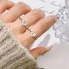 New Heart-shaped Flash Zircon Single Diamond Simple Love Open Ring Women's Exquisite Party Daily Versatile Ring 2026
