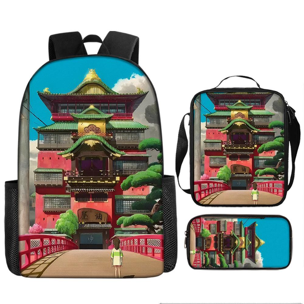Elementary and Secondary School Students Spirited Away School Bag Hayao Miyazaki Children's Fashion Backpack Waterproof Large Capacity Backpack