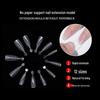 120-Piece Transparent Paperless Nail Art Holder for UV Gel Extension