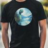 T-Shirt Uomo Mostro di Loch Ness Ritratto Motivo Cotone Taglia XS fino a 5XL