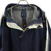 Gap Alte Ripstop-Gewebe Nylonjacke XL Marineblau Kapuze mit Mesh-Futter Herren Gebraucht
