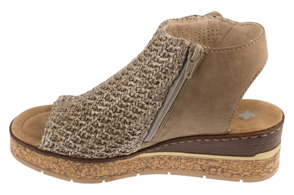 Rieker Sandals 63791, Womens grey Sandals