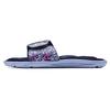 Ua Ignite Vi Graphic Strap Comfortable Rubber Sole Odor Resistant Slide Sandals Women Sandals Washable-Blue 3024453-400