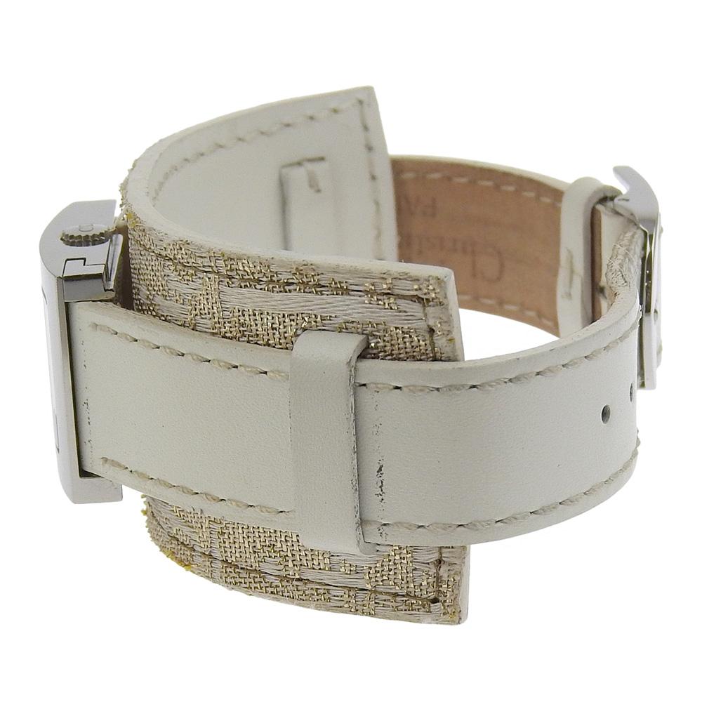 Dior Maris Watches D78-109 SilverDial Stainless Steel/Sima leather Quartz Analog display Women Used