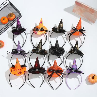 Halloween Pavučina Čarodějnický klobouk Duch Festival Lebka Čelenka Sváteční Párty Atmosféra Vystoupení Rekvizity Tiára Vlasové doplňky