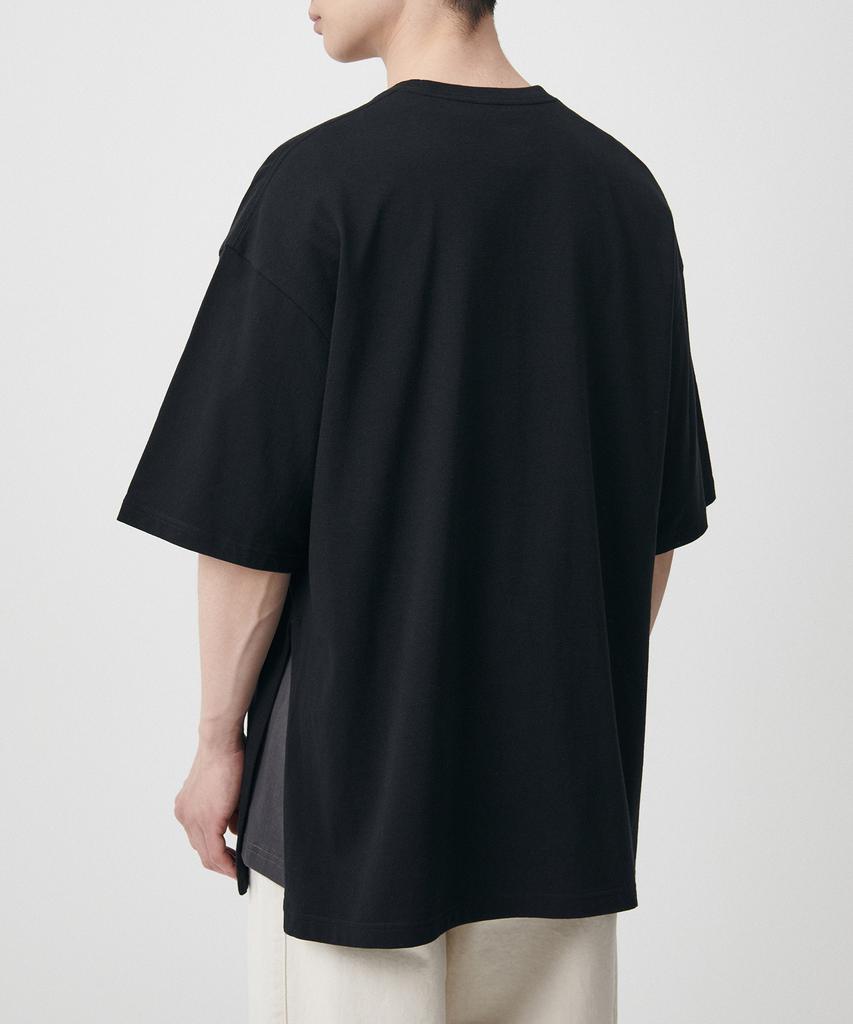 Musinsa Standard Oversized Long Slit T-Shirt [Black]
