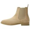Leather Slip-On Fashion Chelsea Boots Men Boots Sand-Brown 2015620107