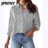 JPNTKY Women's Fashion Casual  Long Sleeve POLO Neck Blouses & Shirts