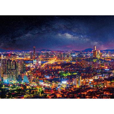 500-teiliges Puzzle - Seoul gefärbt durch die Milchstraße, beliebtes koreanisches Puzzle