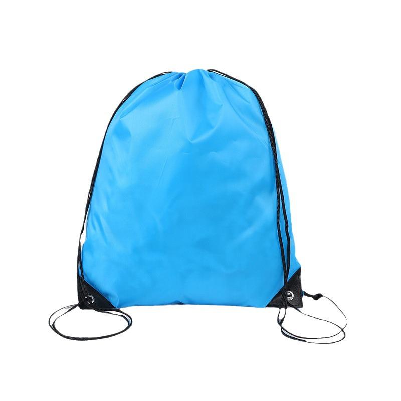 Blank Polyester Drawstring Bag for Marathons: Customizable Sports and Event Backpack