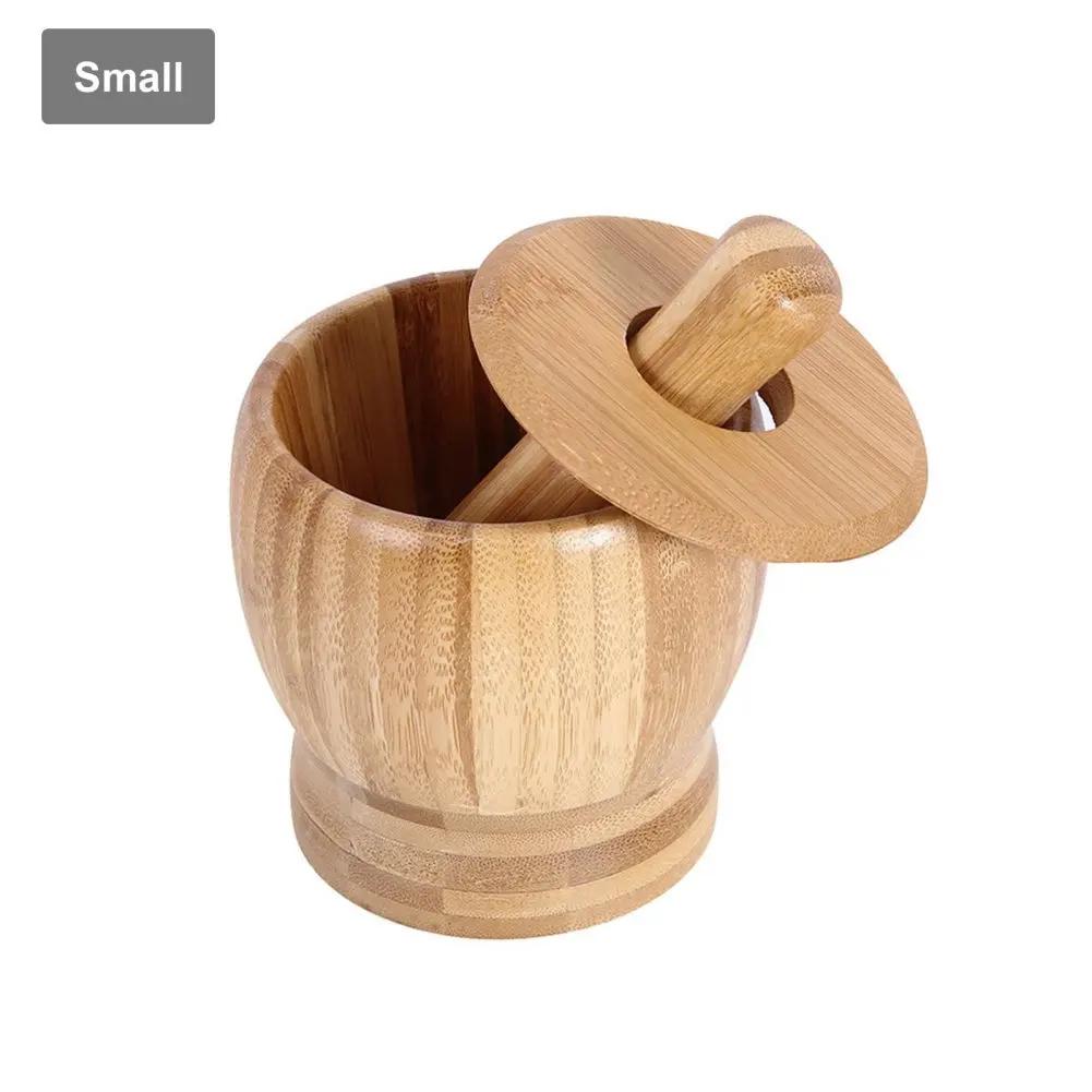 Bamboo Garlic Crusher Artifact Home Garlic Paste Grinder Garlic Crusher Garlic Presser Mortar Garlic Mortar Crusher